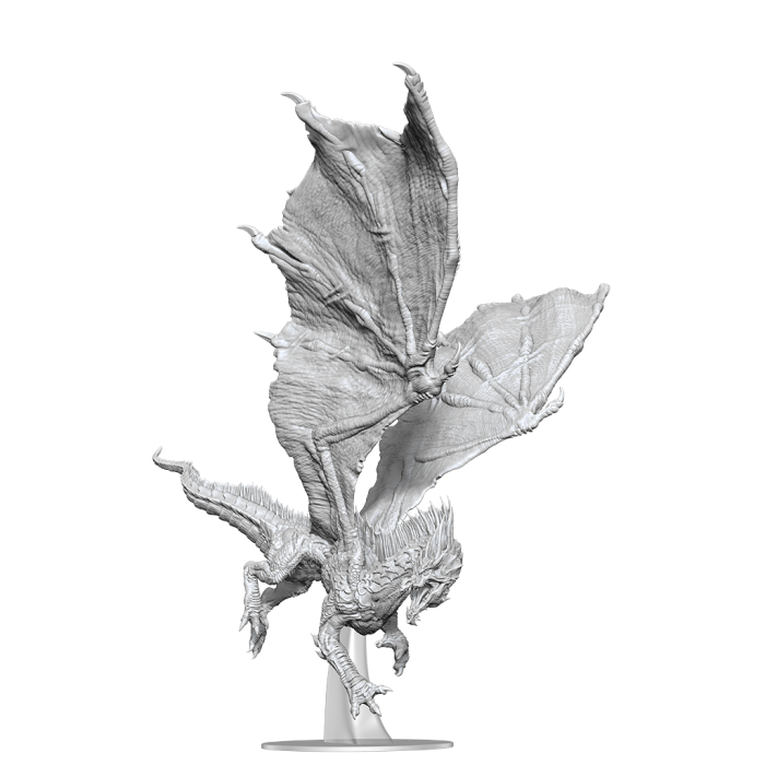 Adult Green Dragon Unpainted D&D Mini