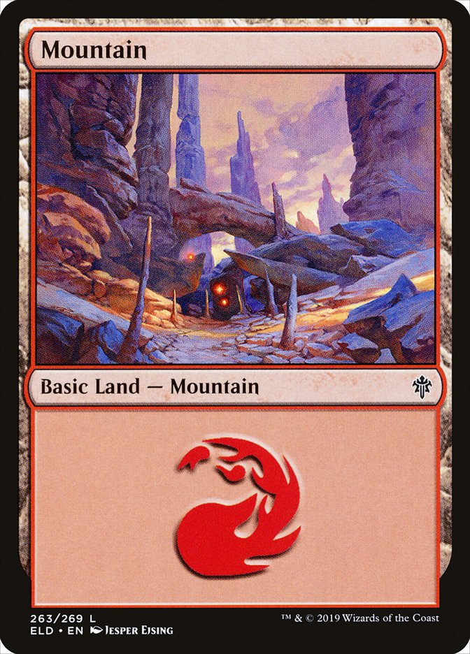 Mountain (263) [Throne of Eldraine] | Pandora's Boox