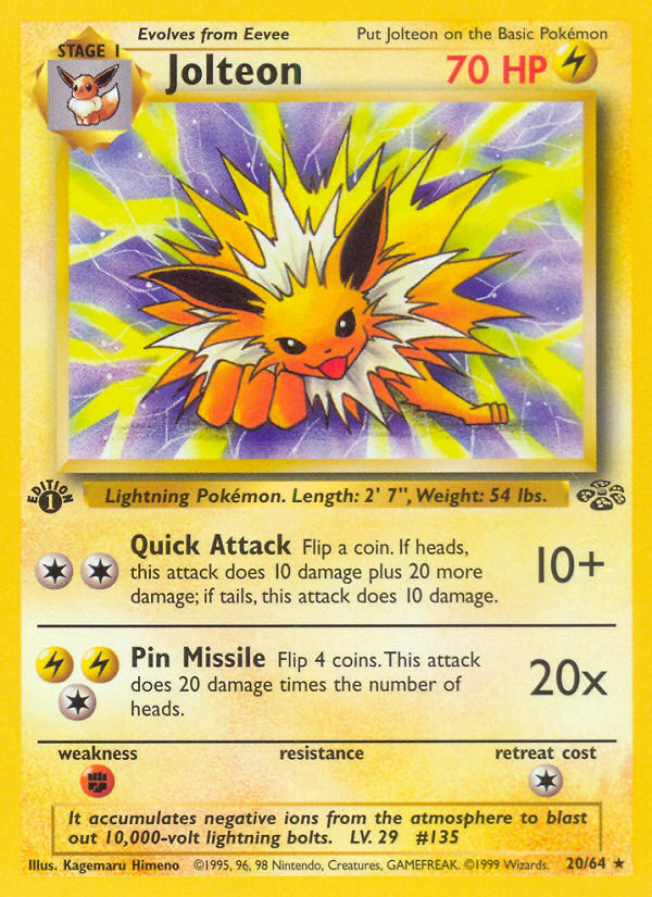 Jolteon (20/64) [Jungle 1st Edition]