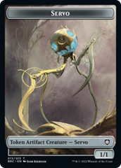 Servo // Phyrexian Horror Double-Sided Token [The Brothers' War Commander Tokens] | Pandora's Boox