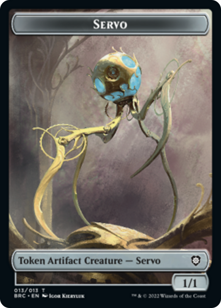 Servo // Construct (005) Double-Sided Token [The Brothers' War Commander Tokens] | Pandora's Boox