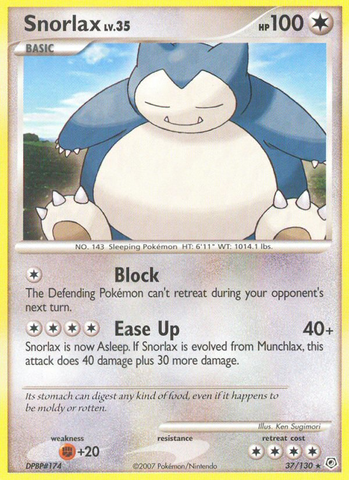 Snorlax (37/130) [Diamond & Pearl: Base Set]