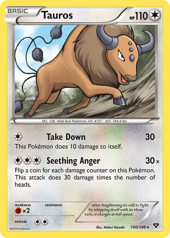 Tauros (100/146) [XY: Base Set]