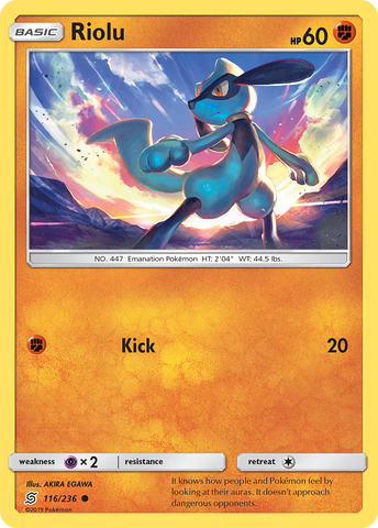 Riolu (116/236) [Sun & Moon: Unified Minds]