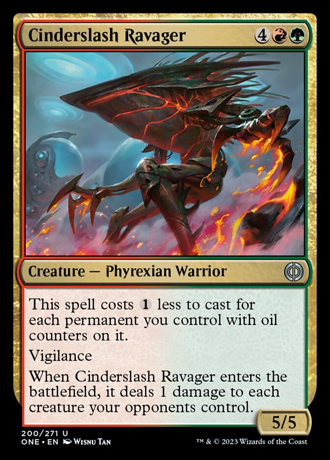 Cinderslash Ravager [Phyrexia: All Will Be One] | Pandora's Boox