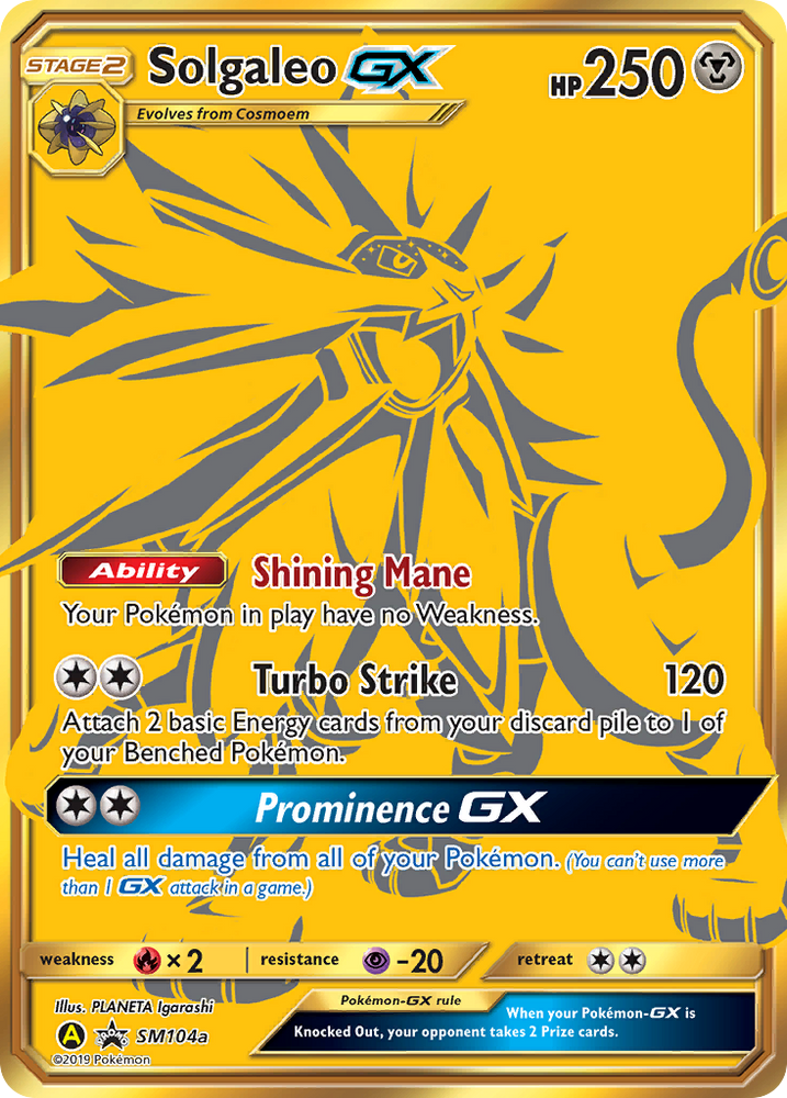 Solgaleo GX (SM104a) [Sun & Moon: Black Star Promos]