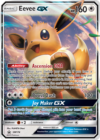 Eevee GX (SM174) (Jumbo Card) [Sun & Moon: Black Star Promos]