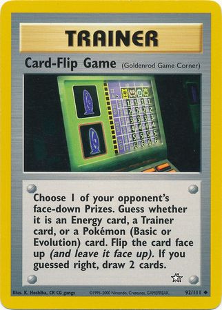 Card-Flip Game (92/111) [Neo Genesis Unlimited] | Pandora's Boox