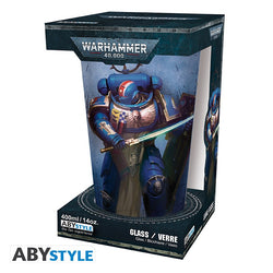 Warhammer 40k Large Glass Ultramarine 14oz