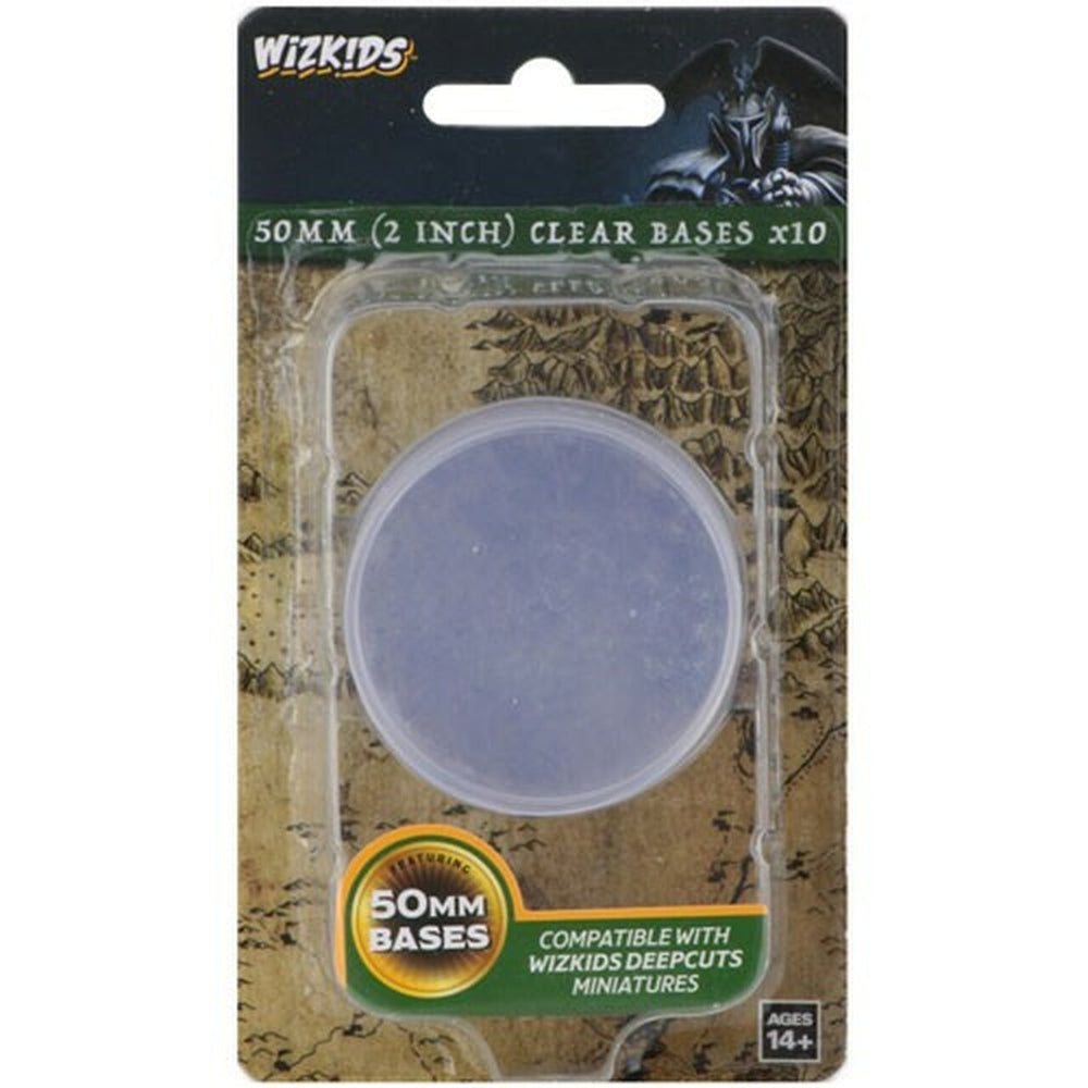 Wizkids Deep Clear 50mm Round Base (10 pk)